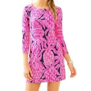 Lilly Pulitzer UPF 50+ Sophie Dress Bright Navy Coco Safari
Size XS